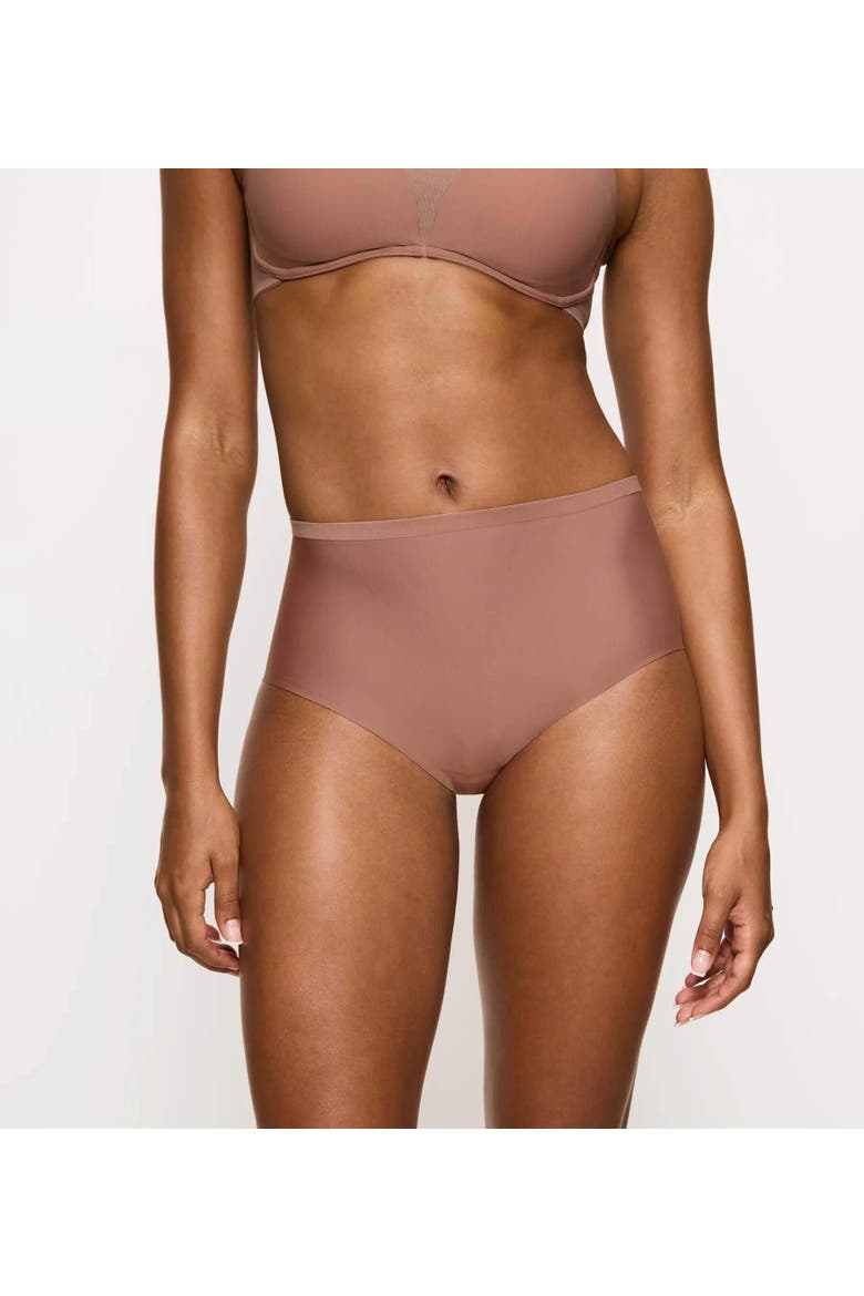 Shape Smart High-Waisted Shaping Brief, Main, color, Toasted Almond