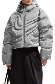 Swoosh Series Water Resistant Therma-Fit Oversize Down Puffer Jacket
