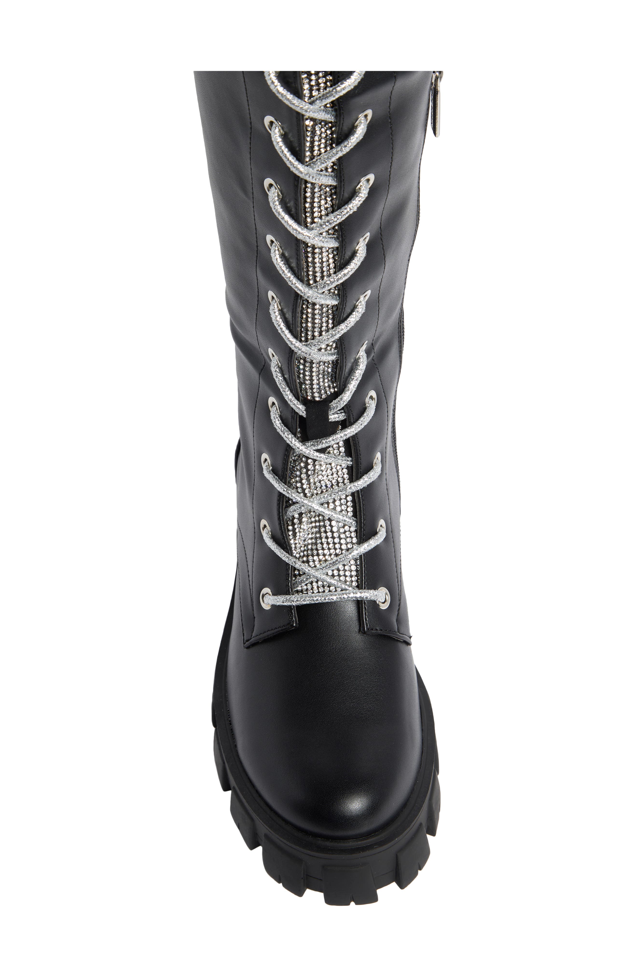 CAPE ROBBIN Boxi Lace-Up Tall Boot, Alternate, color, 