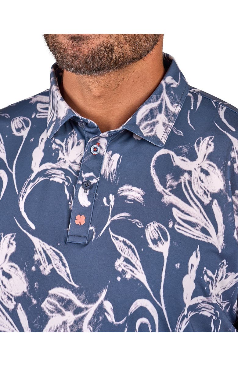 Black Clover Sway Cool Polo, Alternate, color, Charcoal