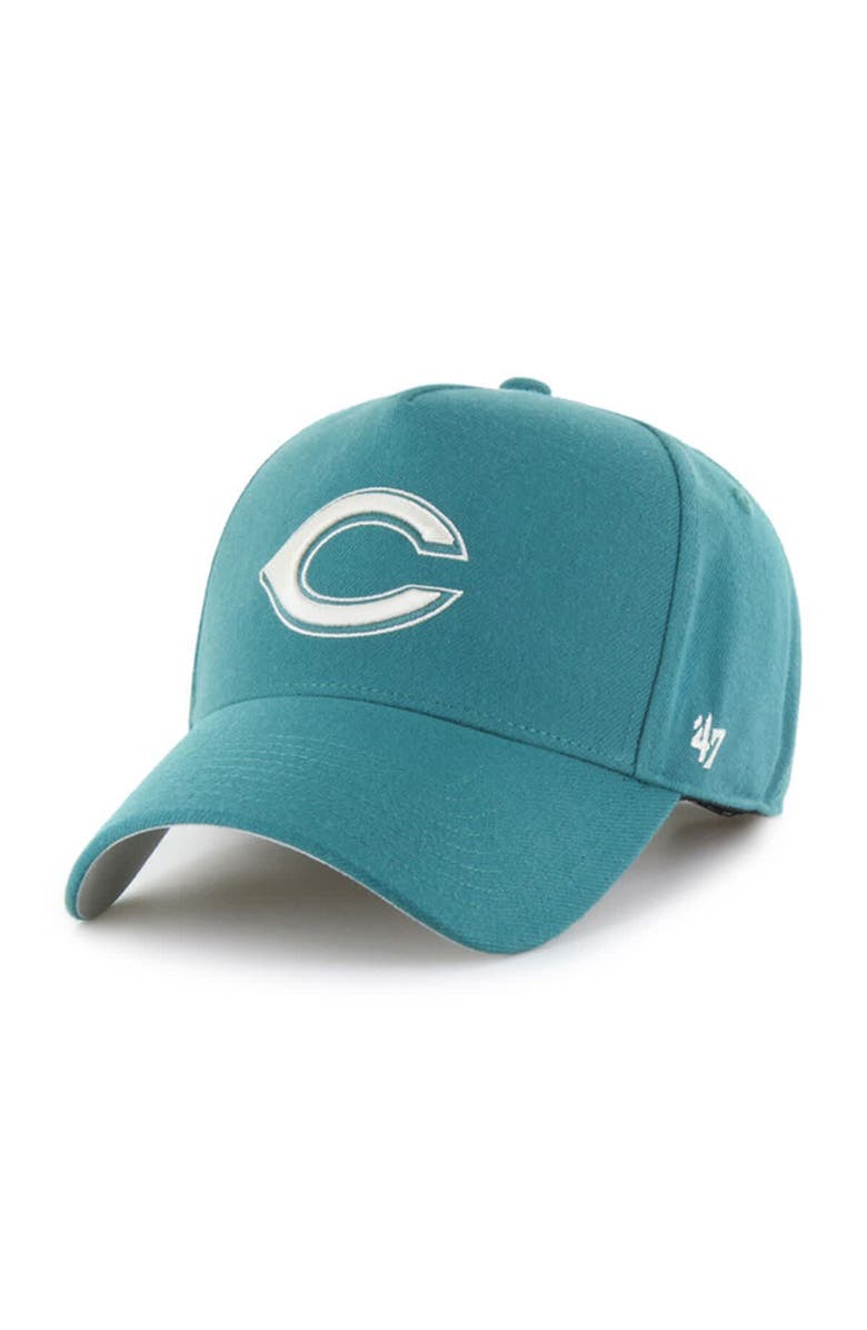 '47 Men's '47 Teal Cincinnati Reds Ballpark Offside Adjustable Hat, Main, color, Teal