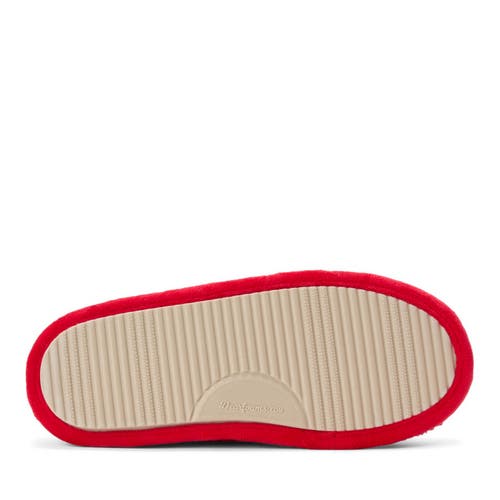Dearfoams Holiday Novelty Clog Slipper In Red