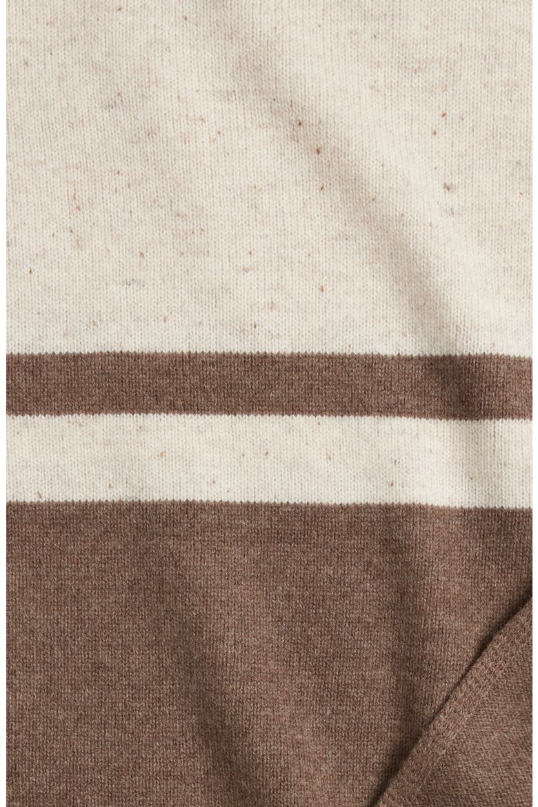 Stripe Wool & Cashmere Throw Blanket, Alternate, color, BEIGE OATMEAL MULTI