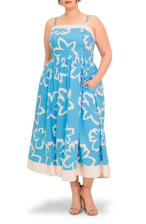 Floral Cotton Sundress (Plus)