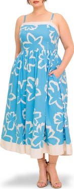 FLYING TOMATO Floral Cotton Sundress