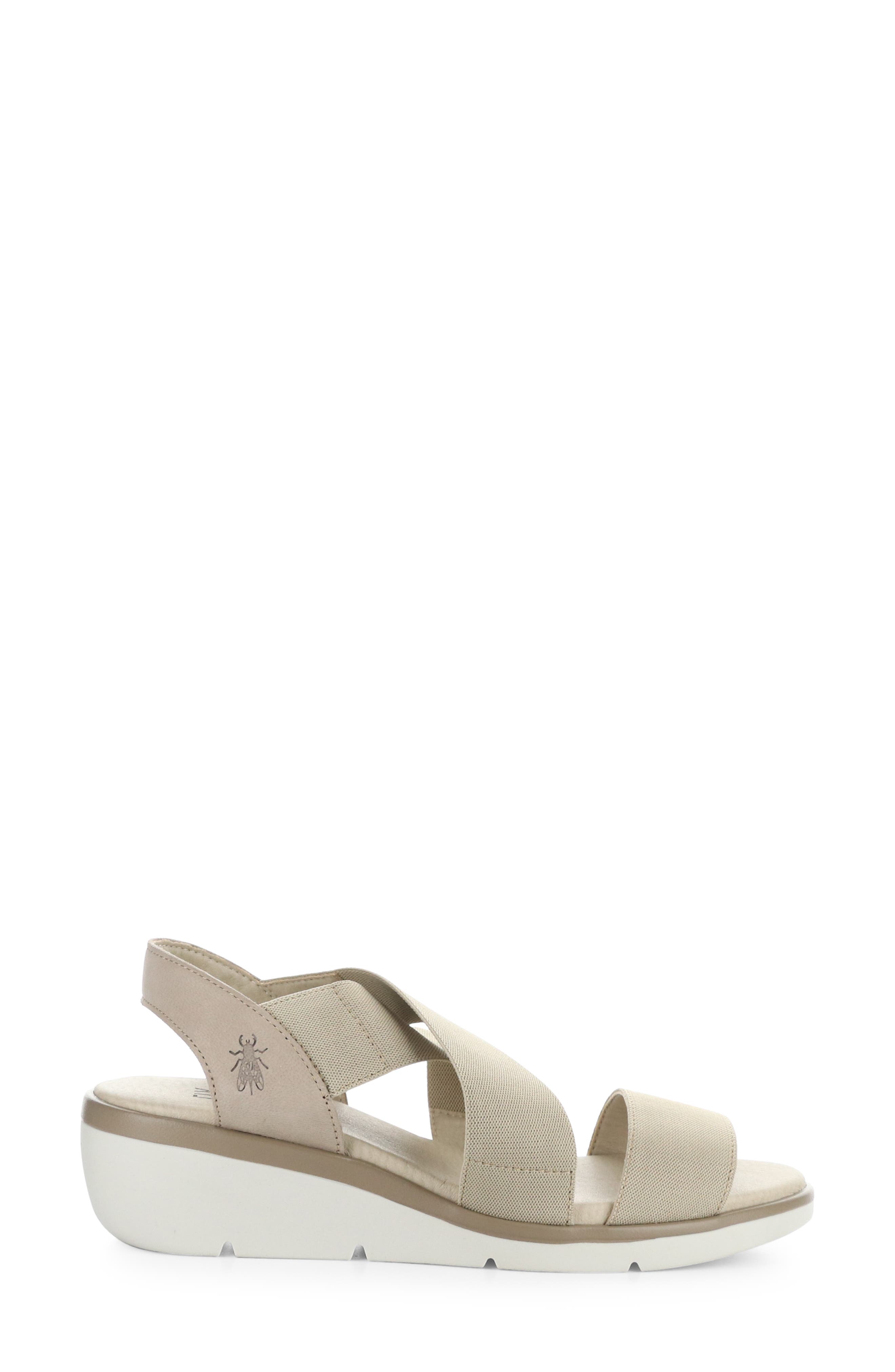 Fly London Noli Slingback Wedge Sandal, Alternate, color, 002 Taupe Cupido/Gro