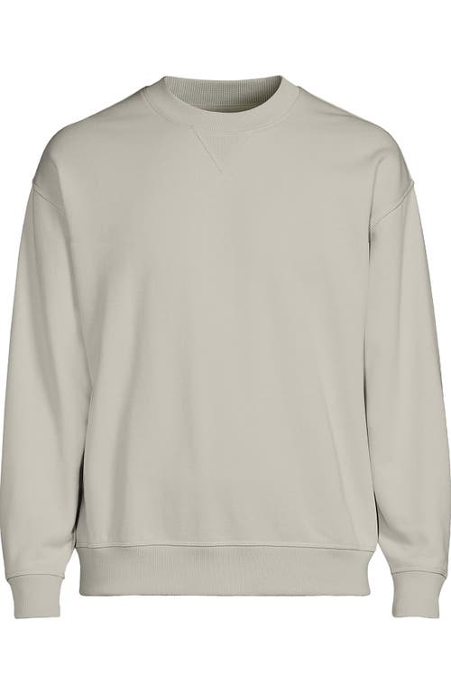 Lands' End Long Sleeve French Terry Vintage Wash Crewneck Sweatshirt In Neutral