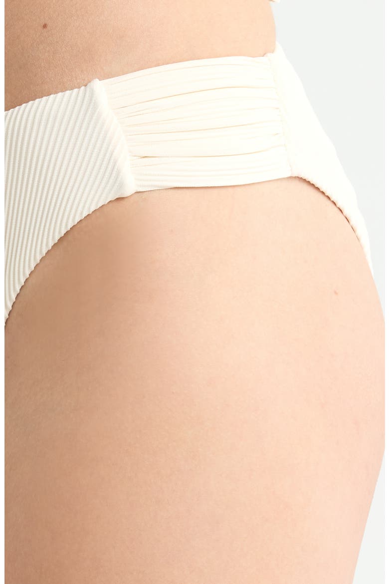 Side Tab Hipster Bikini Bottoms, Alternate, color, CREAM