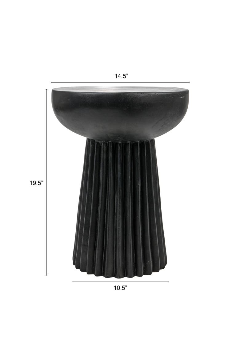 Side Table, Alternate, color, Black