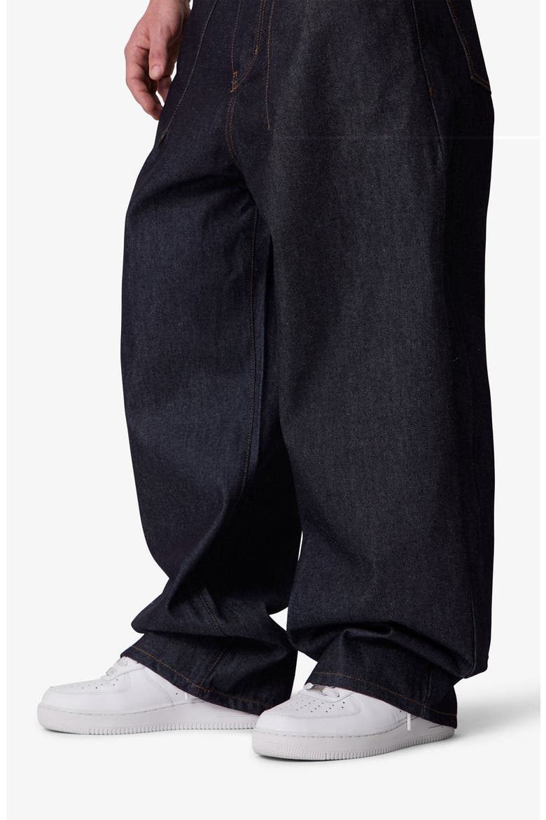 Darted Baggy Baggy Leg Jeans, Alternate, color, RINSED INDIGO