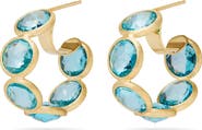Marco Bicego Jaipur Color Blue Topaz Hoop Earrings
