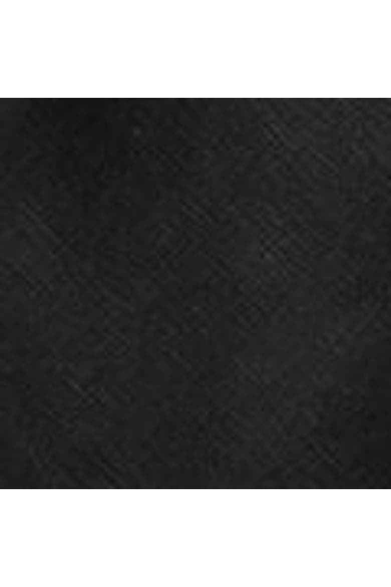 Twist-Detail Linen-Blend Top, Alternate, color, BLACK