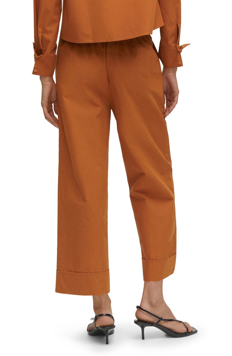 MANGO Pleat Front Ankle Pants, Alternate, color,