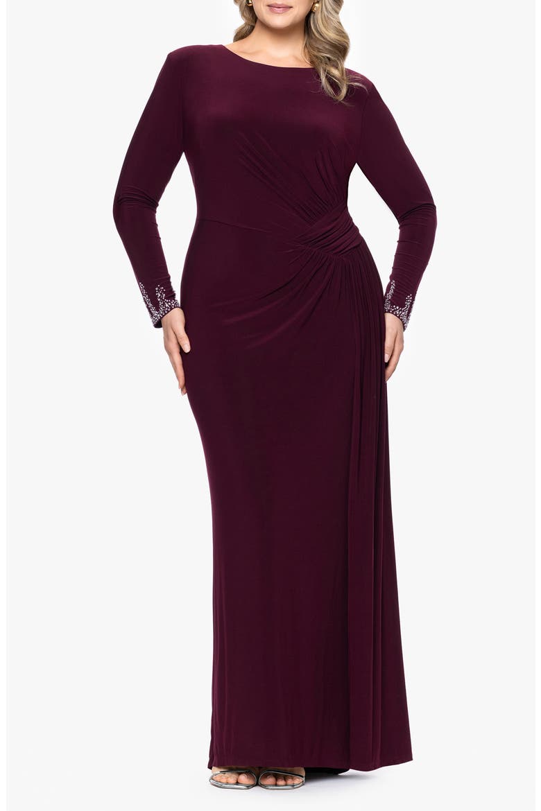Bead Detail Long Sleeve Knit Gown video