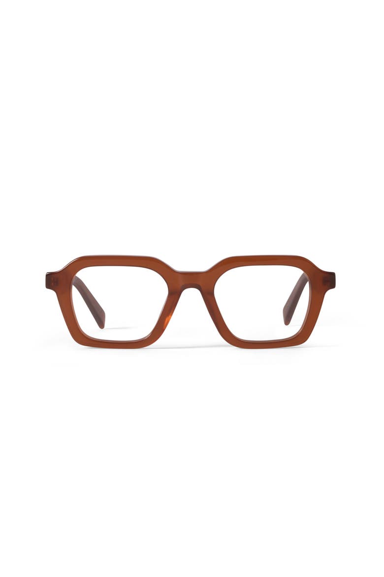 Lennox Reading Glasses, Main, color, Brown / Honey