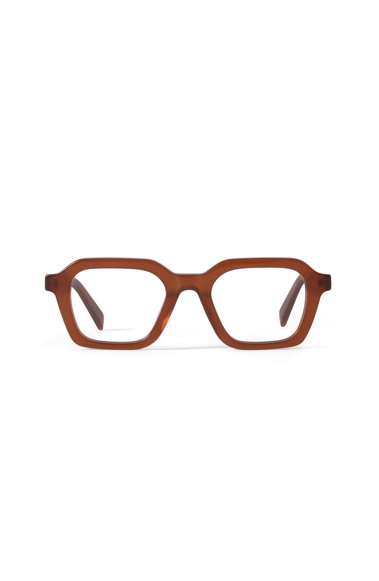 French Kiwis Eyewear Lennox Reading Glasses, Main, color, Brown / Honey