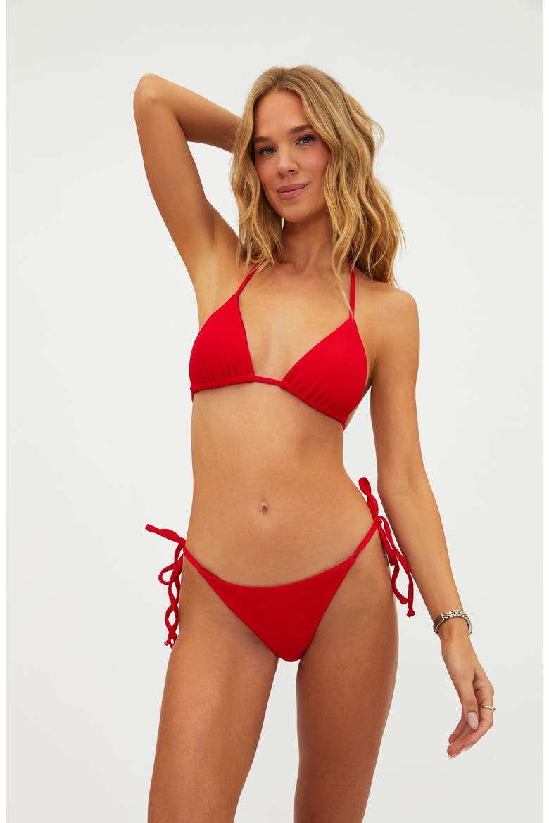 Winona String Bikini Top, Alternate, color, REDDNU