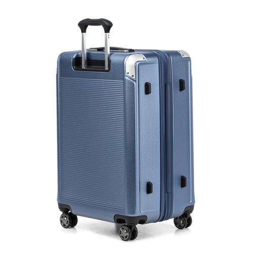 Travelpro Platinum Elite Hardside Expandable Checked- Medium 25-inch Spinner In Dark Sky Blue