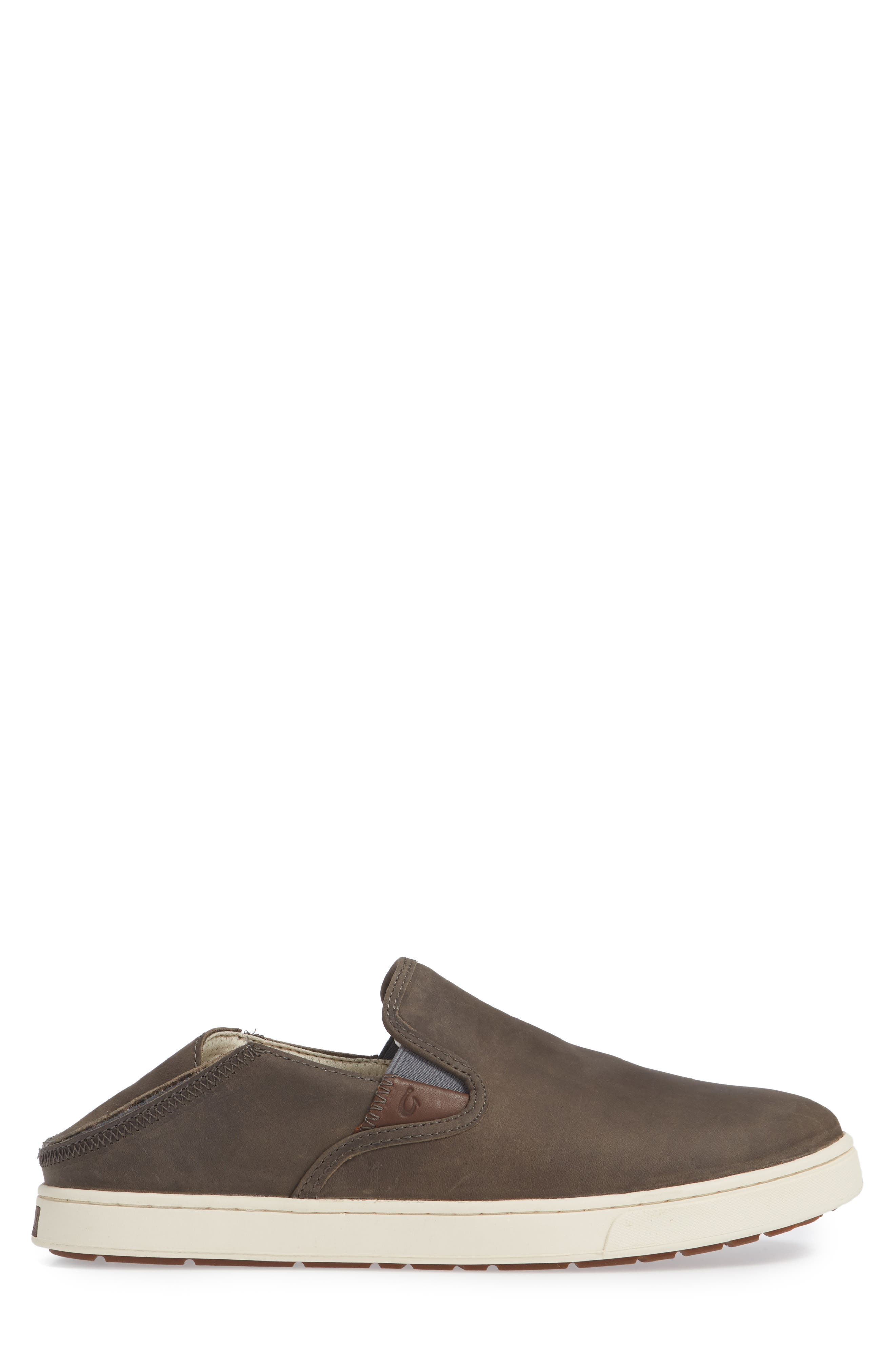 Kahu 'Ili Collapsible Sneaker, Alternate, color, CHARCOAL/ BONE LEATHER