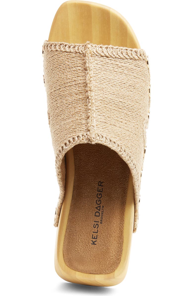 Kelsi Dagger Brooklyn June Jute Platform Slide Sandal, Alternate, color, Natural
