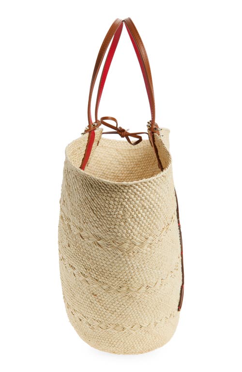 Shop Christian Louboutin Large Cabata Woven Raffia Basket Tote
