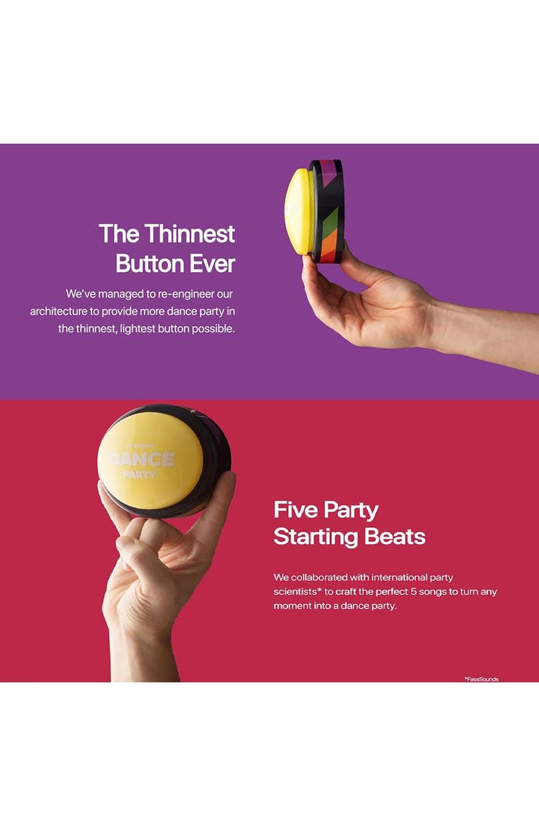 30 Second Dance Party The Original Button, Alternate, color, Multicolored