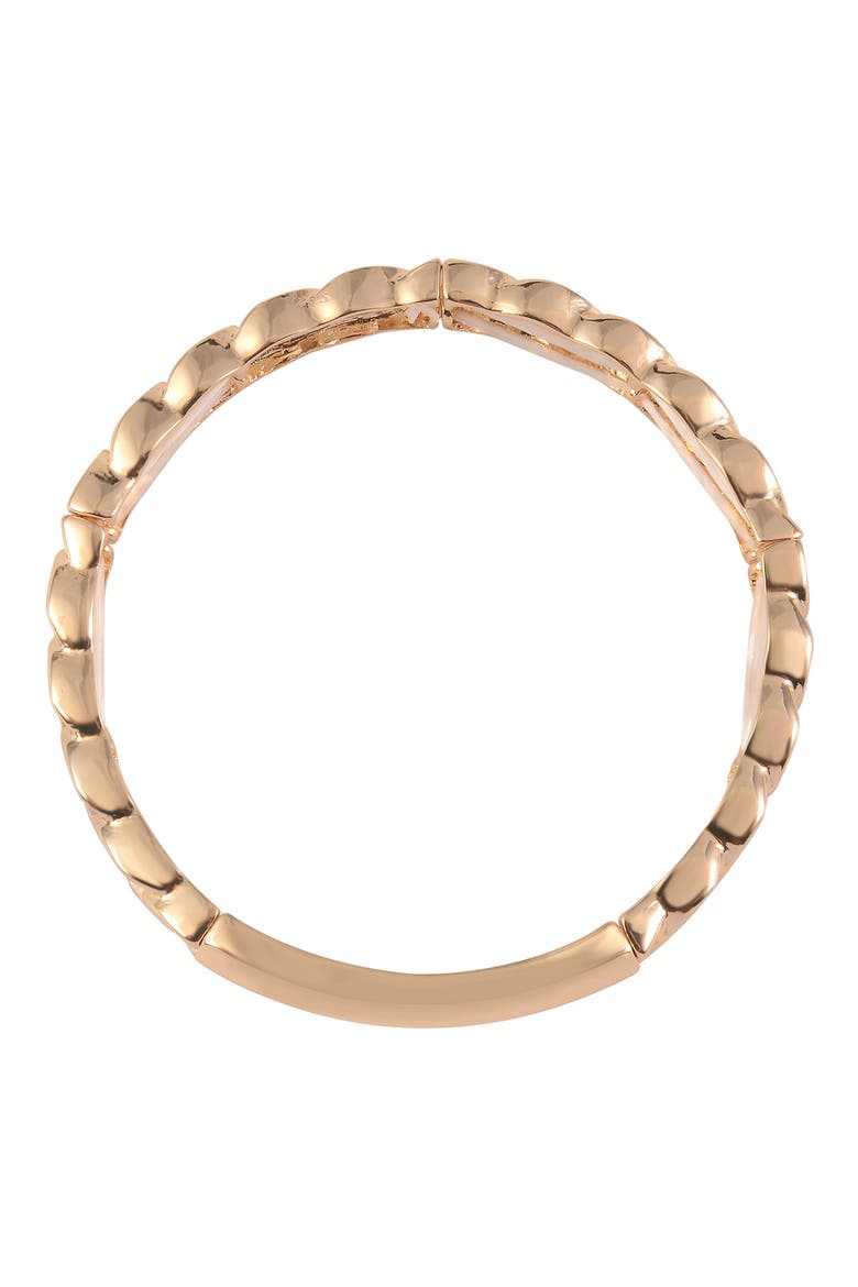 ID Bar Stretch Bracelet, Alternate, color, GOLD
