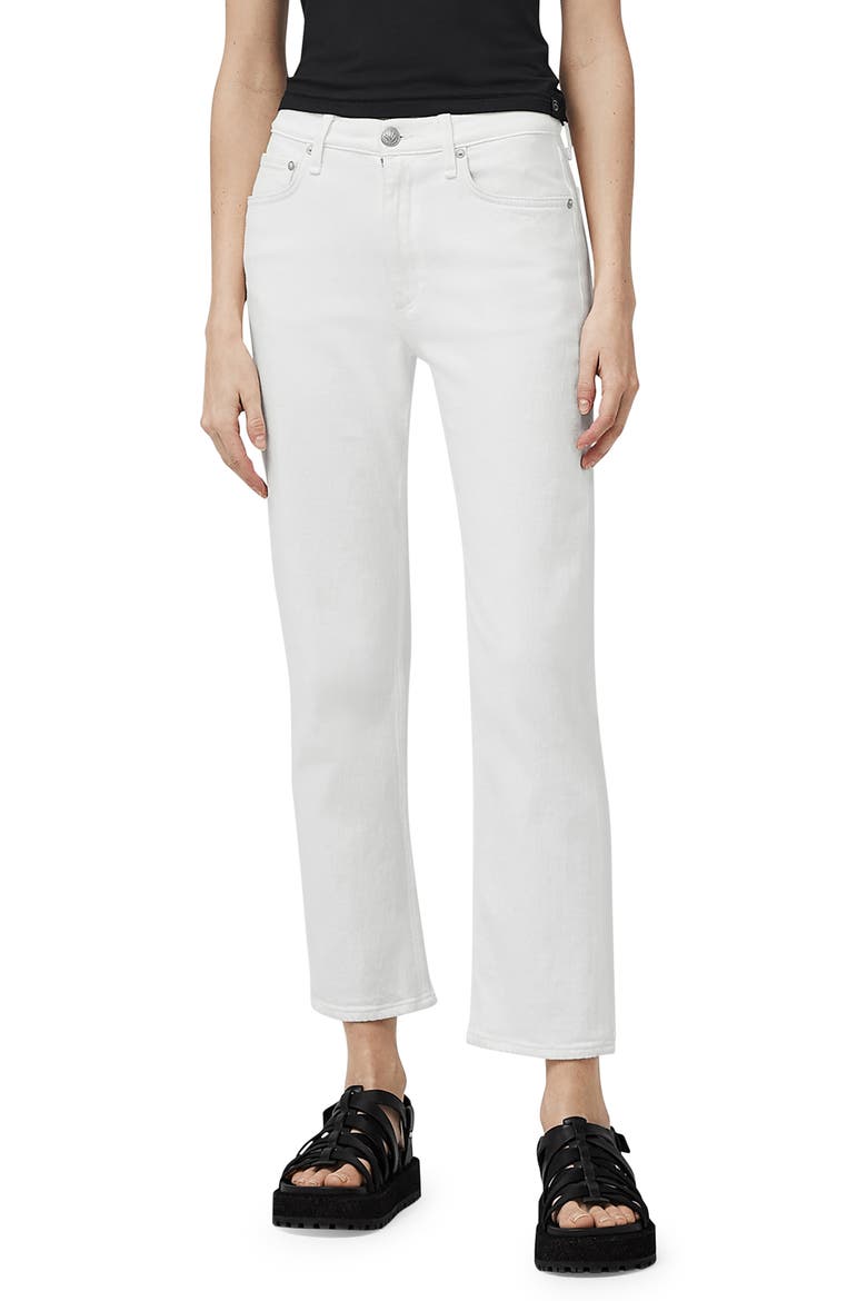 Harlow Relaxed Straight Leg Jeans, Main, color, OPTICWHT