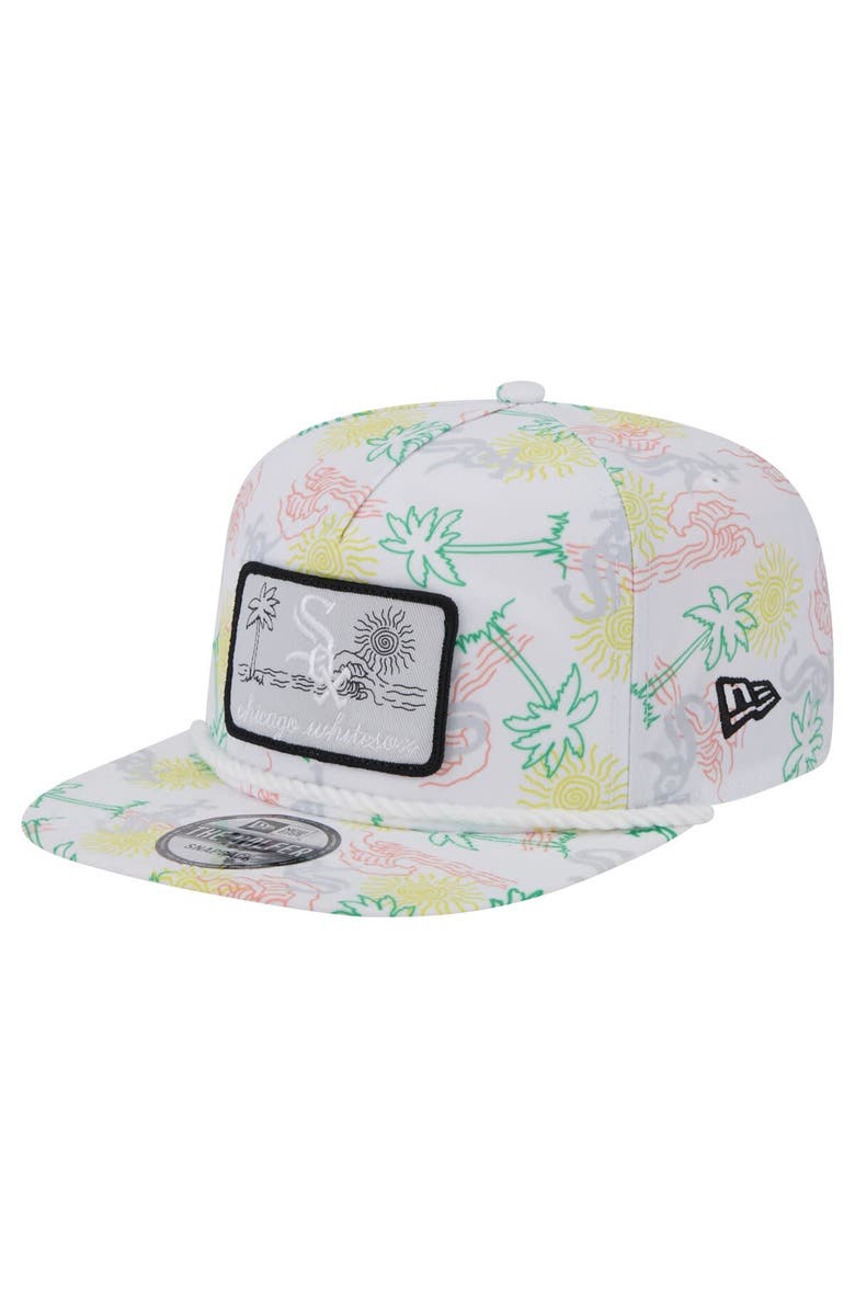 New Era Men's New Era White Chicago White Sox Islander Golfer Snapback Hat, Main, color, White