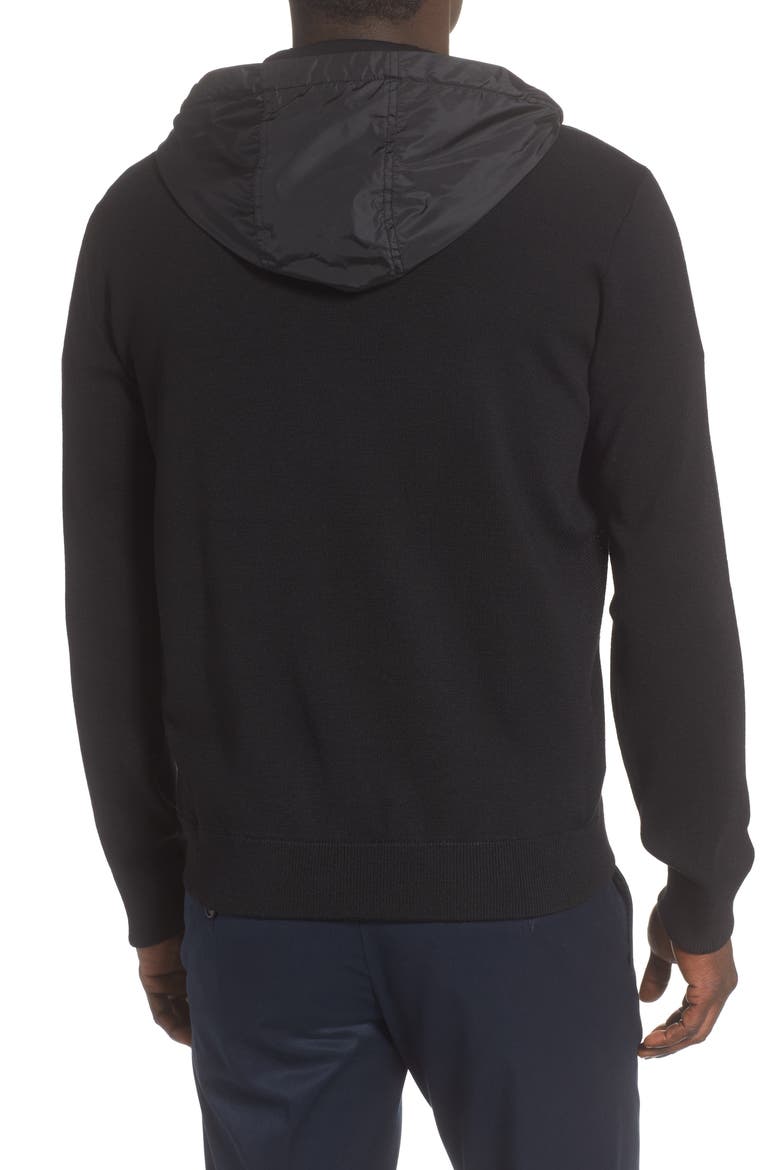 Windbridge Zip Hoodie, Alternate, color, BLACK