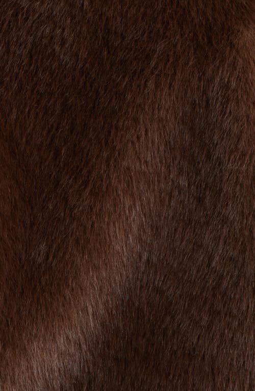 Sam Edelman Faux Fur Bomber Jacket In Brown