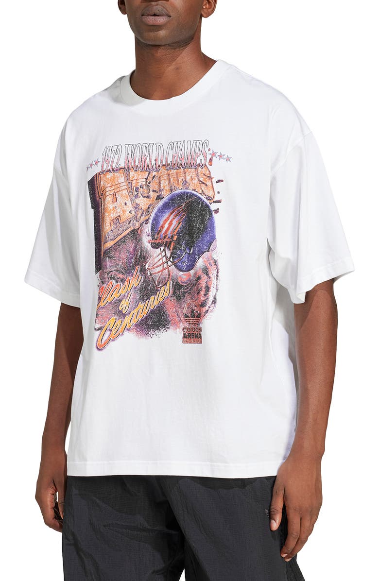 adidas 1972 World Champs Graphic T-Shirt, Main, color, White
