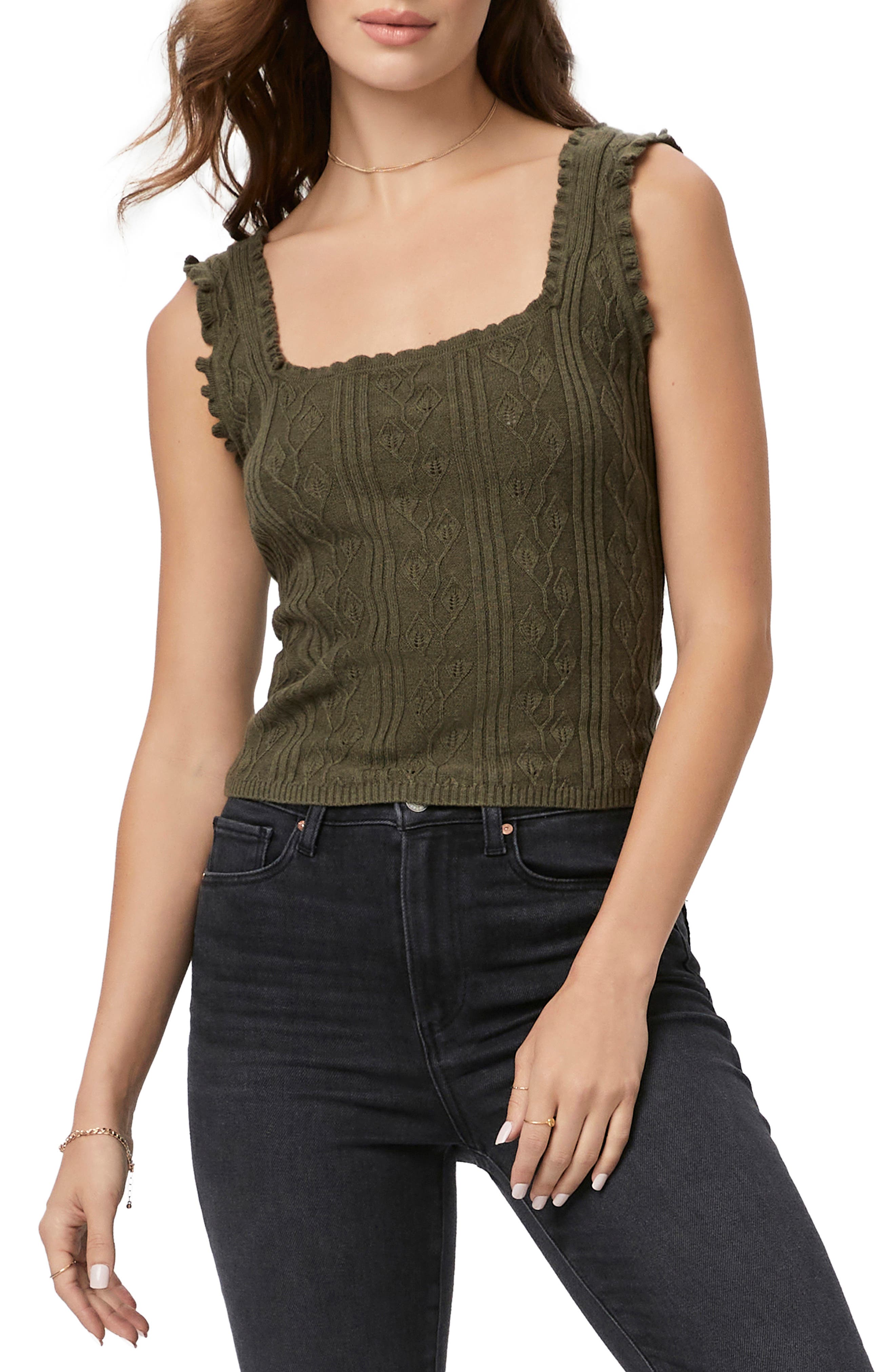 Fosca Ruffle Sweater Tank
