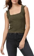 PAIGE Fosca Ruffle Sweater Tank