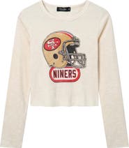 Junk Food San Francisco 49ers Crop Thermal T-Shirt