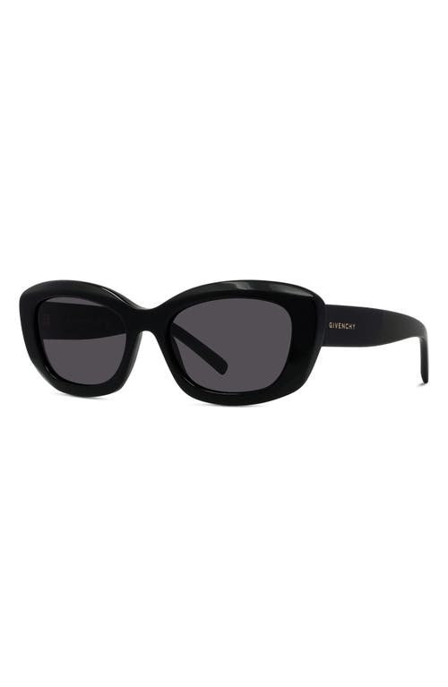 Givenchy Gv Day 54mm Geometric Sunglasses In Black