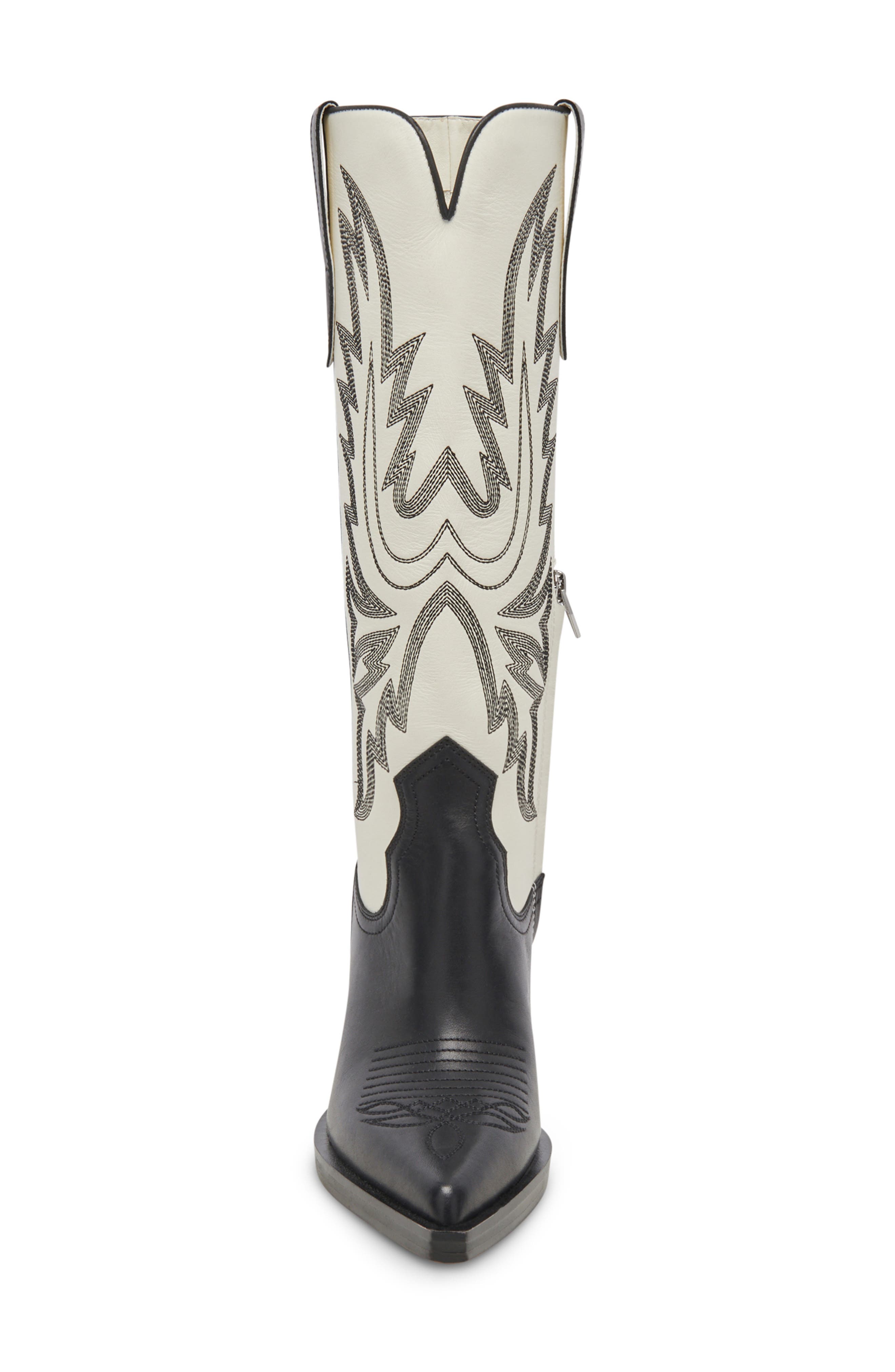 Dolce Vita Blanch Knee High Western Boot, Alternate, color, 