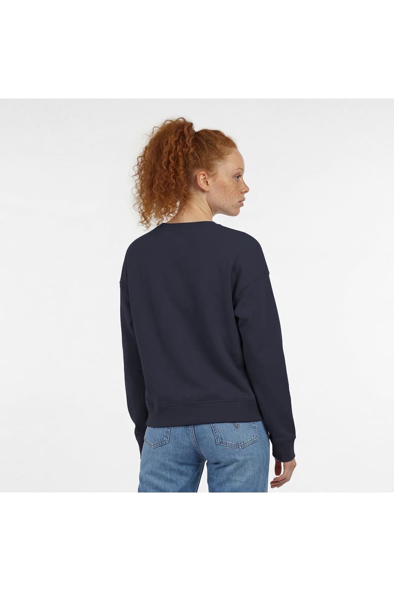 Women's Champion  Navy Denver Broncos Heart & Soul Powerblend Sweatshirt, Alternate, color, Navy