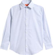 Tallia Kids' Check Cotton Blend Button-Up Shirt