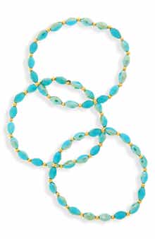 Tasha Set of 5 Beaded Stretch Bracelets