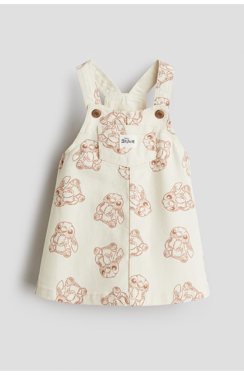 H&M Printed Dungaree Dress, Main, color, 