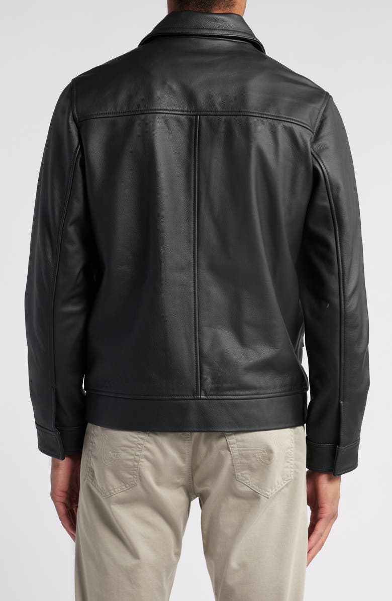 Rodd & Gunn Haymarket Leather Jacket, Alternate, color, Onyx