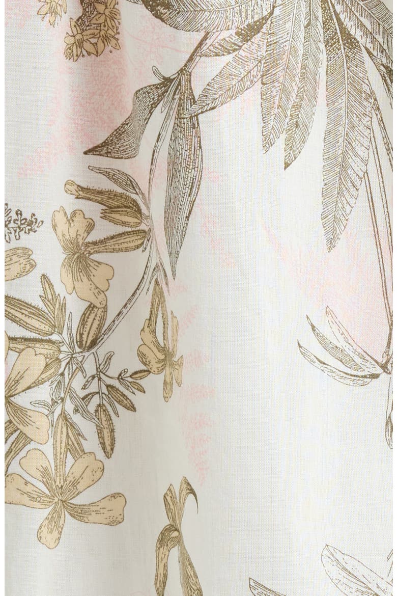 Peached Cotton Lawn Pajama Set, Alternate, color, IVORY- OLIVE FERN TOILE