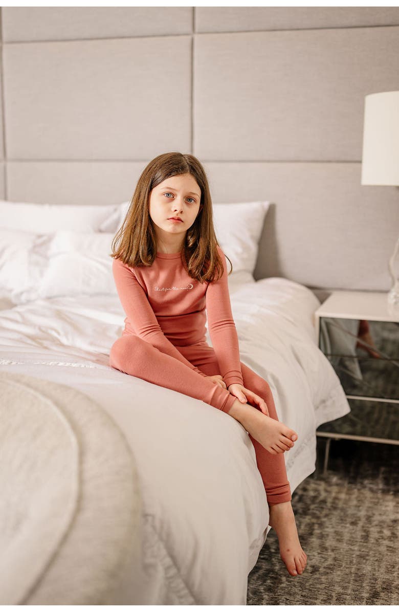 Pouf Girls Shoot for the Moon PJ, Alternate, color, Pink