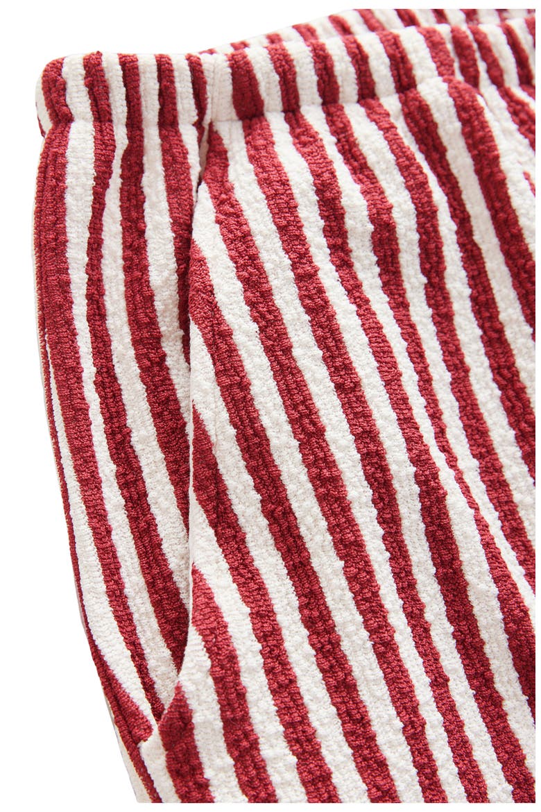 Stripe French Terry Shorts, Alternate, color, RED