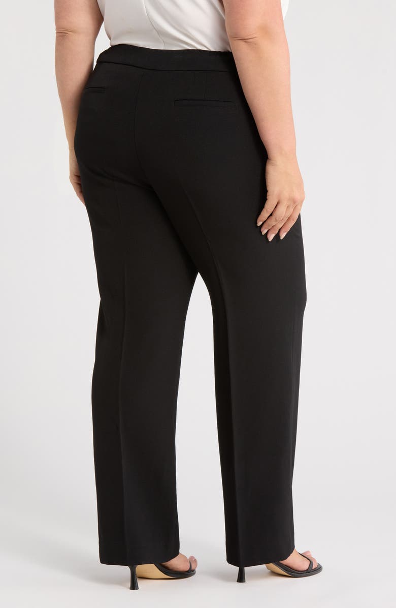KASPER Stretch Crepe Pants, Alternate, color, Black