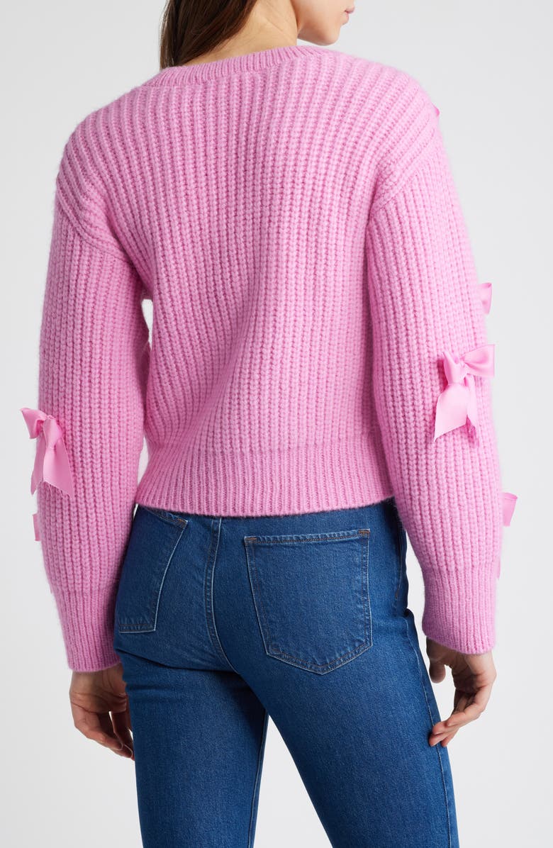 LoveShackFancy Ashtan Alpaca & Wool Blend Cardigan, Alternate, color, 