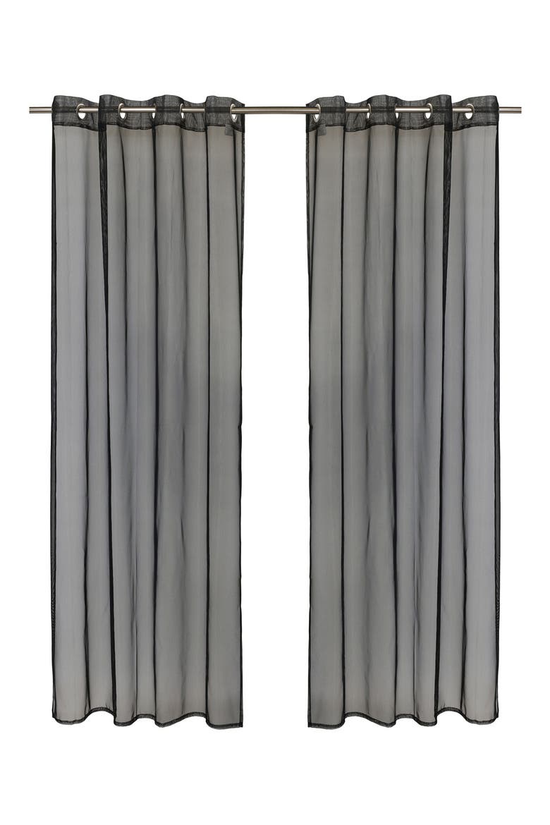 Outdoor Grommet Window Panel, Main, color, BLACK