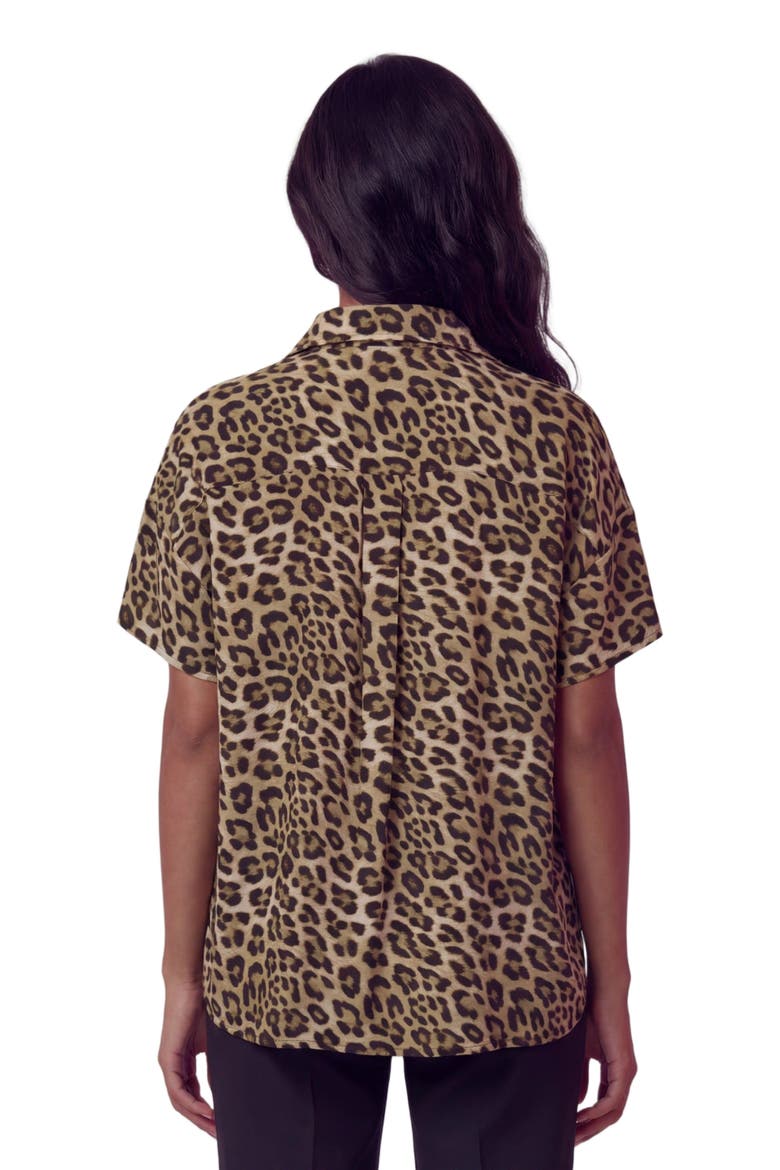 Leopard Womens Printed Shirt, Alternate, color, LEOPARD BROWN