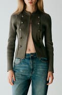 MANGO Rib Detail Jacket